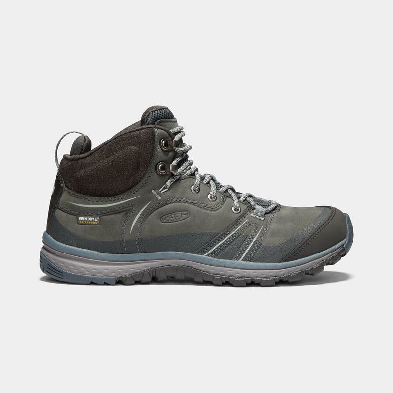 Keen Terradora Leather Waterproof Mid Womens Hiking Boots Olive NZ Sale (1805-SUJRZ)